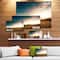 Designart - Pathway over Mountains At Sunset - Oversized Landscape Canvas Art